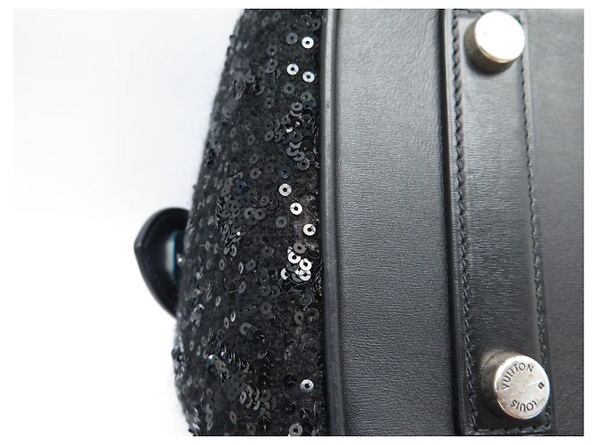 BORSA A MANO LOUIS VUITTON SPEEDY 30 SUNSHINE EXPRESS SEQUINS M40801 Nero - vista 18
