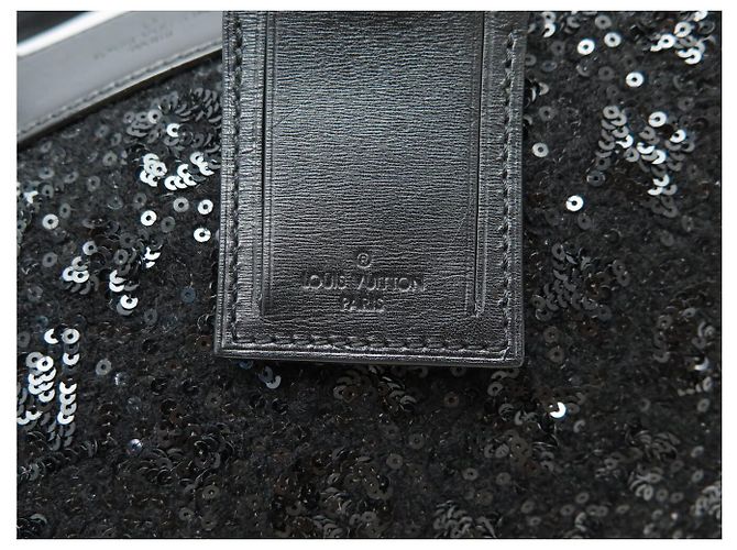 BORSA A MANO LOUIS VUITTON SPEEDY 30 SUNSHINE EXPRESS SEQUINS M40801 Nero - vista 7