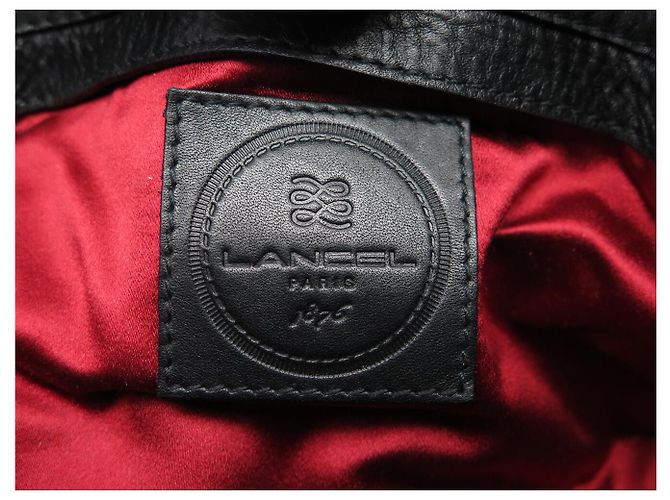 NUOVA BORSA A TRACCOLLA LANCEL LES LIONNES IN PELLE EFFETTO COCCO NERA Nero - vista 8