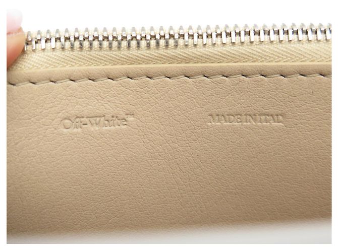BORSA A MANO NUOVA OFF WHITE JITNEY 0.5 OWNN022S22 RAPHIA A TRACCOLLA Beige - vista 11