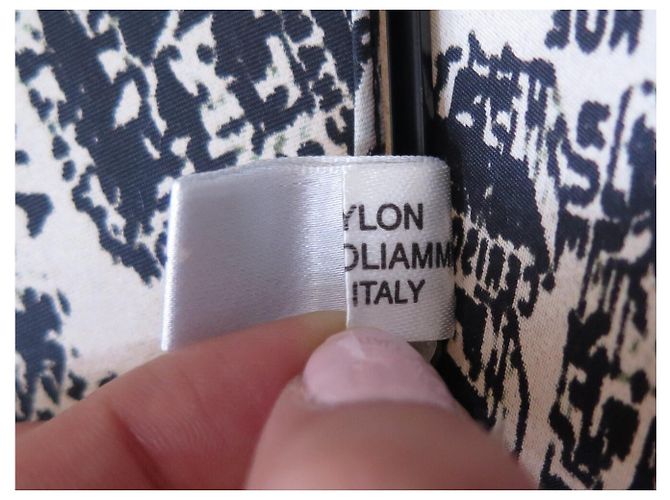 OMBRELLO A CANNO CHRISTIAN DIOR PLAN DE PARIS TELA BLU E LEGNO Blu navy - vista 10