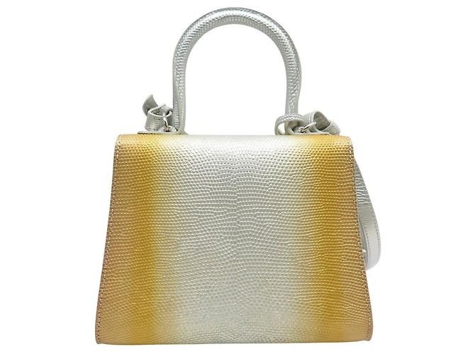 NUOVA BORSA A MANO DELVAUX BRILLANT MINI SUNLIGHT IN LUCERNAIOLO CON TRACOLLA - vista 2