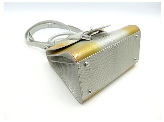 NUOVA BORSA A MANO DELVAUX BRILLANT MINI SUNLIGHT IN LUCERNAIOLO CON TRACOLLA - vista 3
