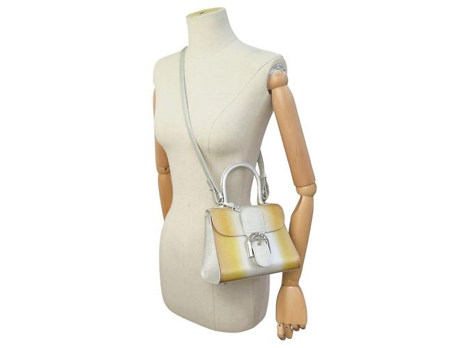 NUOVA BORSA A MANO DELVAUX BRILLANT MINI SUNLIGHT IN LUCERNAIOLO CON TRACOLLA - vista 5