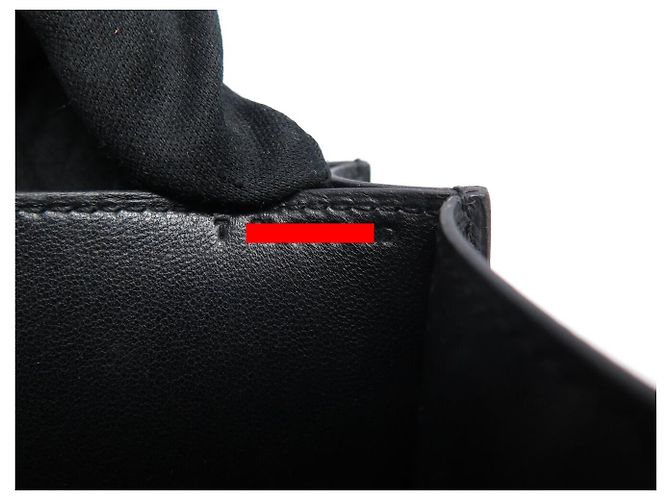 Hermès BORSA A MANO HERMES CONSTANCE 24 IN PELLE EPSOM NERA PALLADIO TRACOLLA Nero - vista 16