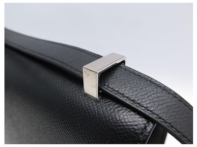 Hermès BORSA A MANO HERMES CONSTANCE 24 IN PELLE EPSOM NERA PALLADIO TRACOLLA Nero - vista 17