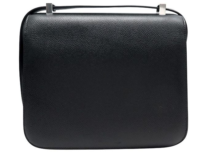 Hermès BORSA A MANO HERMES CONSTANCE 24 IN PELLE EPSOM NERA PALLADIO TRACOLLA Nero - vista 2