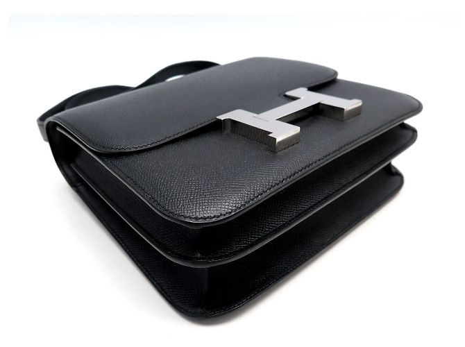 Hermès BORSA A MANO HERMES CONSTANCE 24 IN PELLE EPSOM NERA PALLADIO TRACOLLA Nero - vista 3