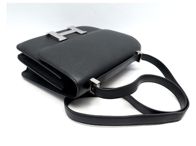 Hermès BORSA A MANO HERMES CONSTANCE 24 IN PELLE EPSOM NERA PALLADIO TRACOLLA Nero - vista 4