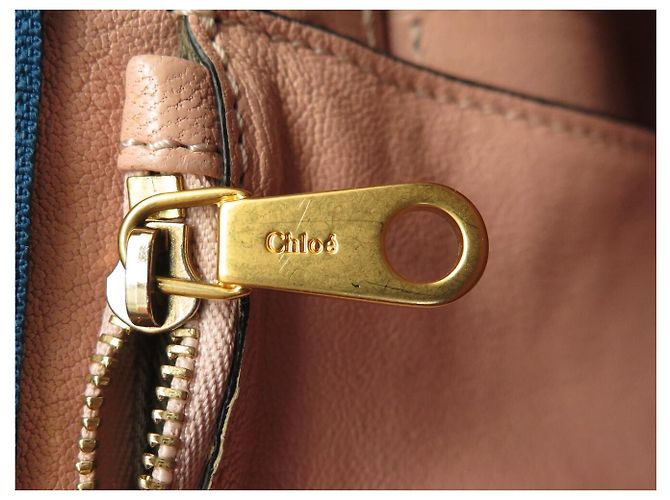 Chloé NUOVA BORSA A MANO CHLOE MARCIE MM IN PELLE TRAFORATA BLU A TRACCOLLA - vista 11