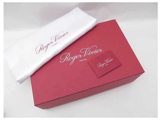 NEU ROGER VIVIER SCHUHE VIV SQUARE PLATFORME PUMPS 36 ROTES LEDER - Ansicht 10