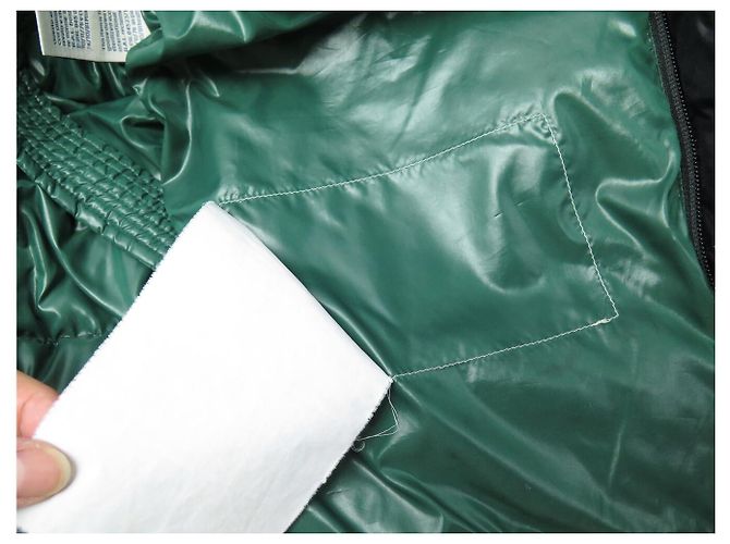 MONCLER DERVAUX PUFFER JACKET BLACK GREEN COAT 38 M PUFFY JACKET COAT - view 10