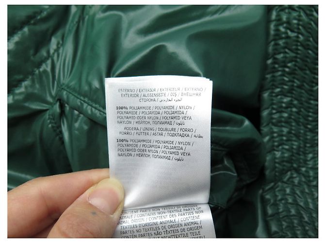 MONCLER DERVAUX PUFFER JACKET BLACK GREEN COAT 38 M PUFFY JACKET COAT - view 12