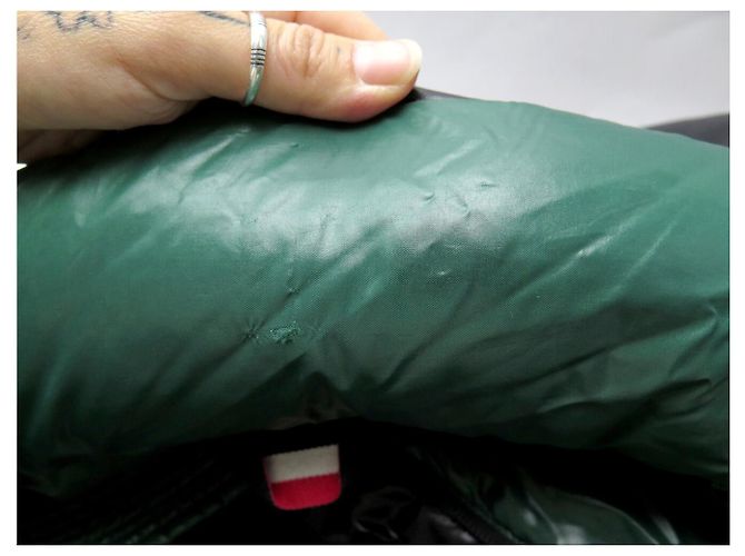 MONCLER DERVAUX PUFFER JACKET BLACK GREEN COAT 38 M PUFFY JACKET COAT - view 20