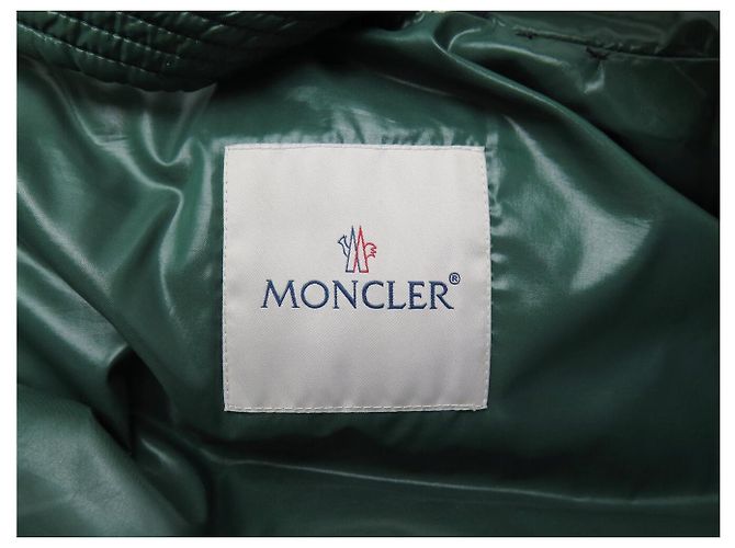 MONCLER DERVAUX PUFFER JACKET BLACK GREEN COAT 38 M PUFFY JACKET COAT - view 4