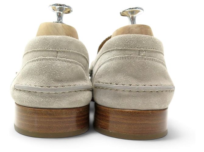 SCARPE CHRISTIAN LOUBOUTIN MOCASSINI PENNY NO BACK FLAT 45 Camoscio - vista 5