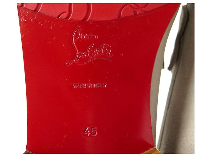 SCARPE CHRISTIAN LOUBOUTIN MOCASSINI PENNY NO BACK FLAT 45 Camoscio - vista 7