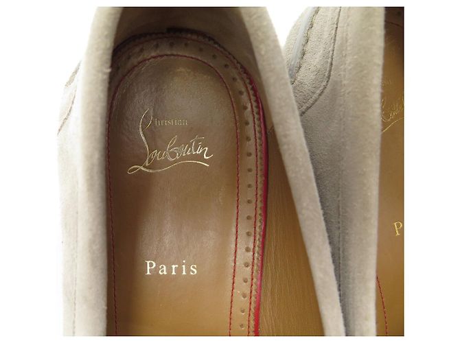 SCARPE CHRISTIAN LOUBOUTIN MOCASSINI PENNY NO BACK FLAT 45 Camoscio - vista 9