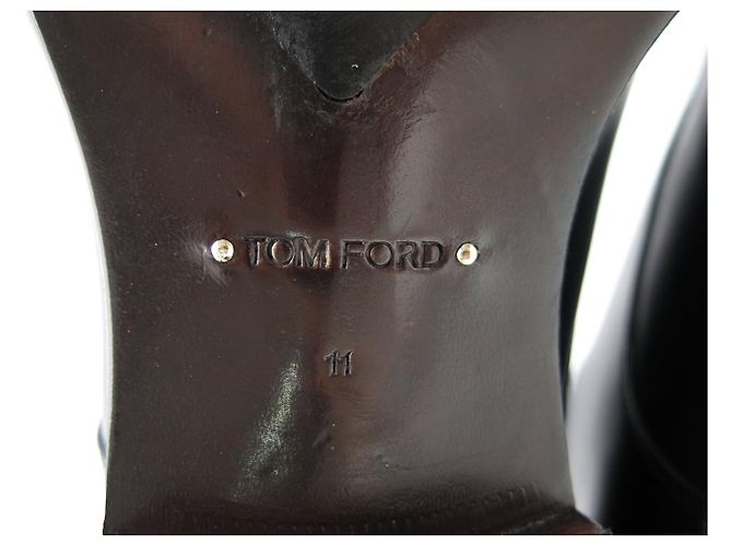 SCARPE TOM FORD ELKAN DOUBLE MONK STRAP NUOVE PELLE NERA 11 45 Nero - vista 7