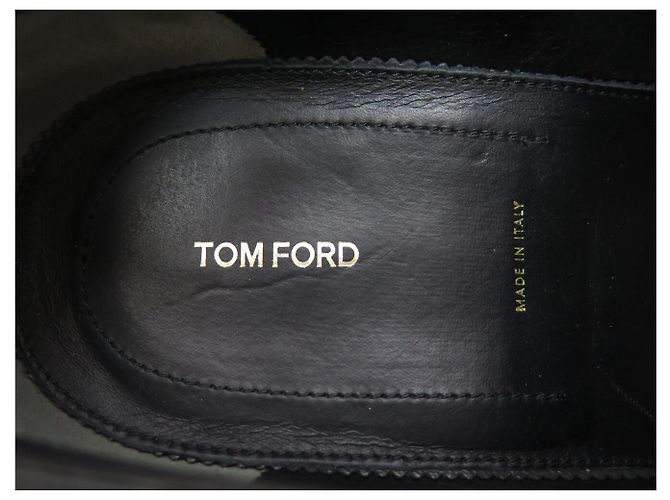 SCARPE TOM FORD ELKAN DOUBLE MONK STRAP NUOVE PELLE NERA 11 45 Nero - vista 9