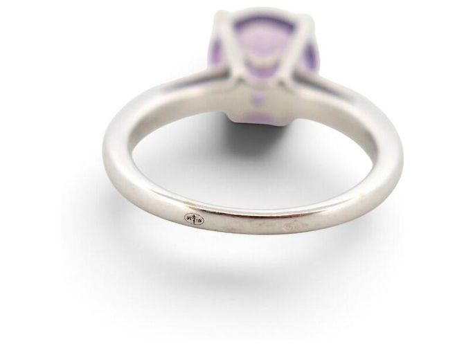 MAUBOUSSIN MON BEBE D'AMOUR RING 52 AMETHYST 18K WEISSGOLD 3.7GR DIAMANTEN Silber - Ansicht 4