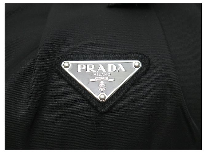BORSA A MANO PRADA BN1146 TOILE TESSUTO BRIGHT NYLON E STRASS NERO - vista 5