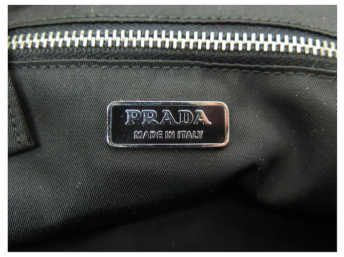 BORSA A MANO PRADA BN1146 TOILE TESSUTO BRIGHT NYLON E STRASS NERO - vista 8