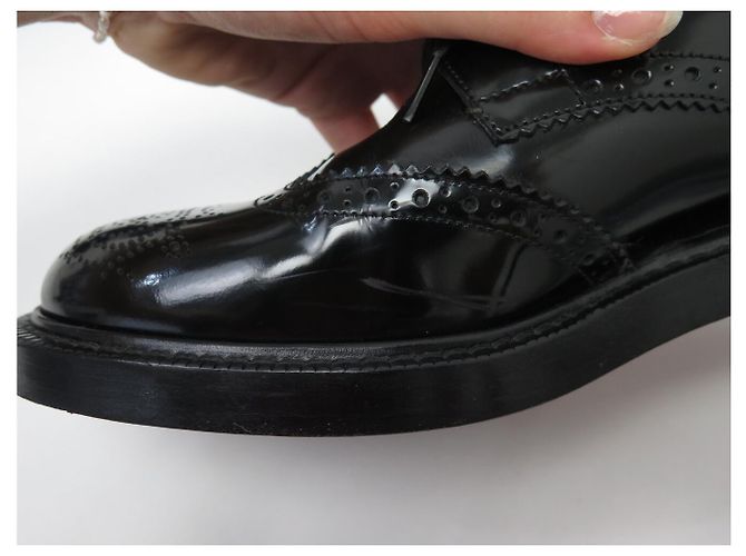 Christian Dior SCARPE DIOR EVIDENCE DERBY FLEURY CAP TOE 3DE298YQD 38.5 39 IN PELLE Nero - vista 15