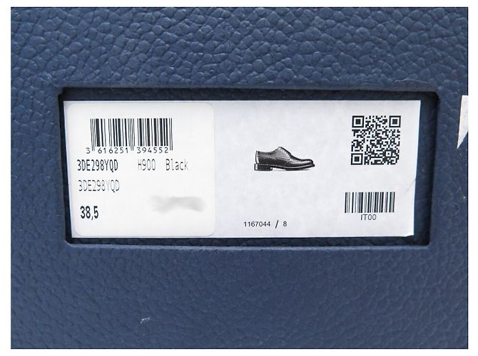 Christian Dior SCARPE DIOR EVIDENCE DERBY FLEURY CAP TOE 3DE298YQD 38.5 39 IN PELLE Nero - vista 17