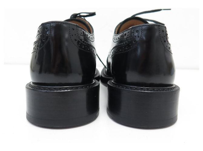 Christian Dior SCARPE DIOR EVIDENCE DERBY FLEURY CAP TOE 3DE298YQD 38.5 39 IN PELLE Nero - vista 5