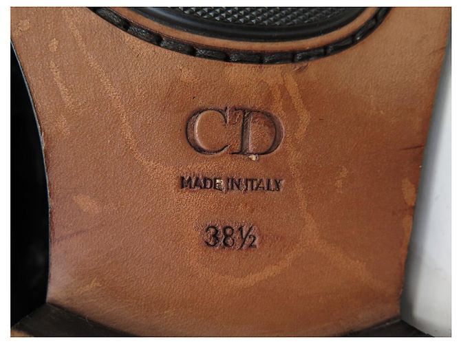 Christian Dior SCARPE DIOR EVIDENCE DERBY FLEURY CAP TOE 3DE298YQD 38.5 39 IN PELLE Nero - vista 8