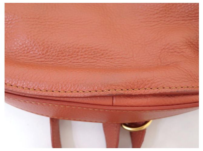 Chloé BORSA A MANO CHLOE MARCIE GM IN PELLE GRANA ROSSO MATTONE CON TRACOLLA - vista 15