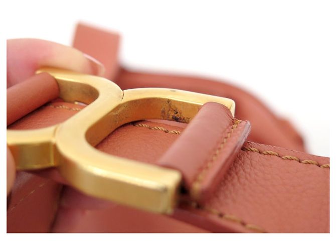 Chloé BORSA A MANO CHLOE MARCIE GM IN PELLE GRANA ROSSO MATTONE CON TRACOLLA - vista 17