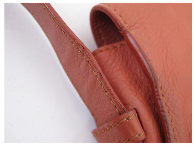 Chloé BORSA A MANO CHLOE MARCIE GM IN PELLE GRANA ROSSO MATTONE CON TRACOLLA - vista 18
