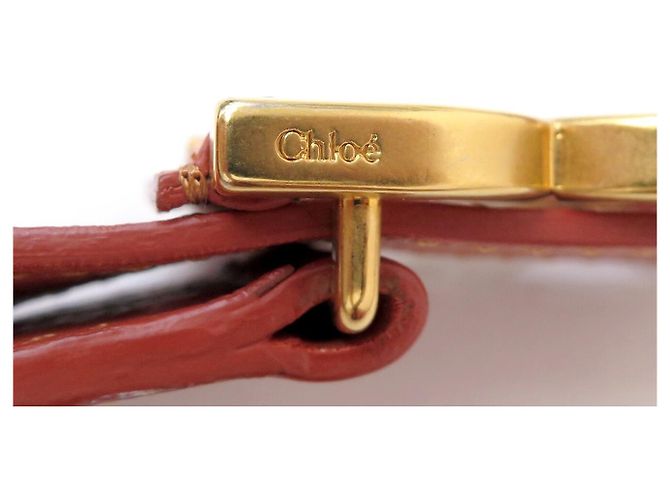 Chloé BORSA A MANO CHLOE MARCIE GM IN PELLE GRANA ROSSO MATTONE CON TRACOLLA - vista 6