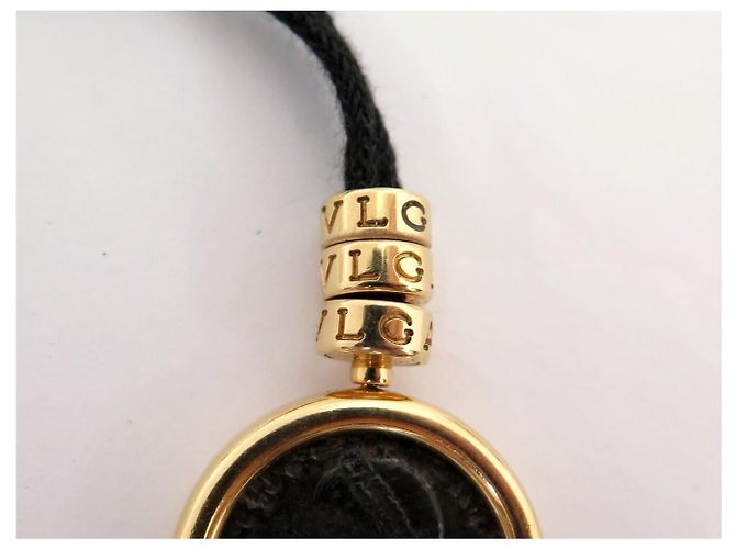 COLLANA BULGARI MONETE MONETA ANTICA IV SECOLO CORDONE IN ORO GIALLO 18K D'oro - vista 10
