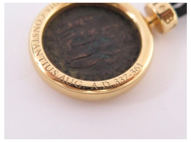 COLLANA BULGARI MONETE MONETA ANTICA IV SECOLO CORDONE IN ORO GIALLO 18K D'oro - vista 7