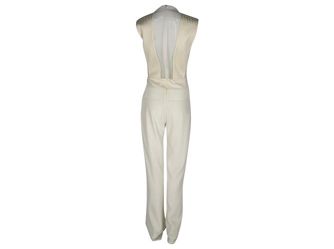 Autre Marque Mono acampanado Galvan Bridal Soho en triacetato blanco - vista 3
