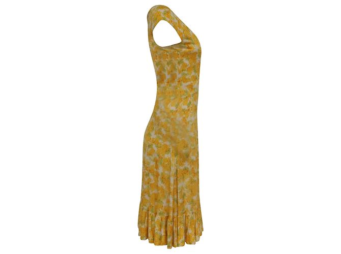 Abito midi estivo Diane von Furstenberg in seta multicolore Stampa python - vista 3