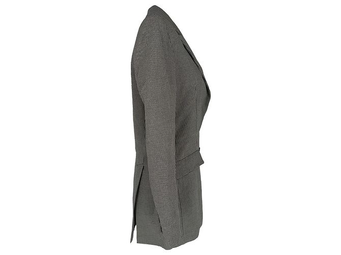 Autre Marque Blazer de tweed cruzado Galvan London en algodón gris - vista 3