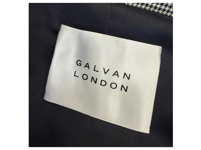 Autre Marque Blazer de tweed cruzado Galvan London en algodón gris - vista 5