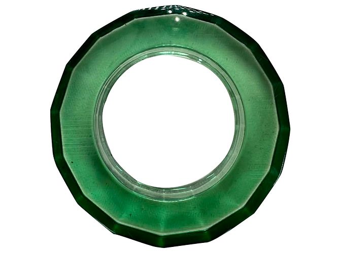 Bottega Veneta Transparent Bangle Bracelet in Green Resin - view 4