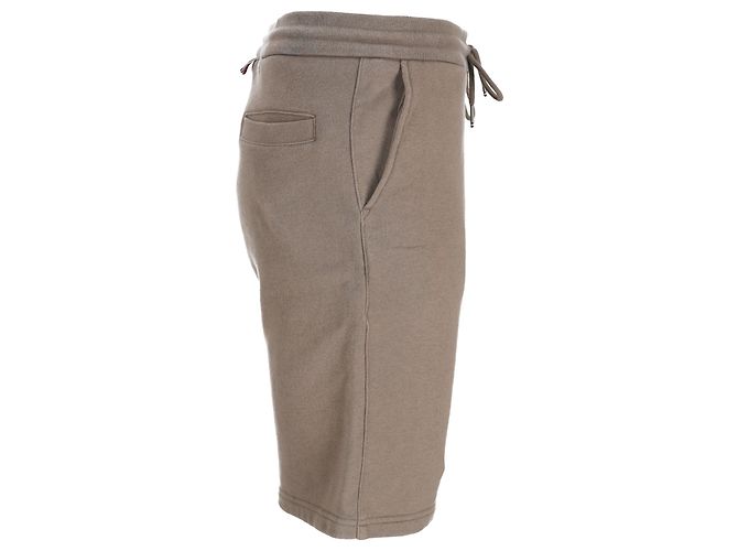 Pantaloncini classici Thom Browne 4-Bar in cotone beige - vista 4