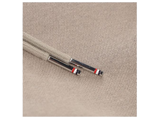 Pantaloncini classici Thom Browne 4-Bar in cotone beige - vista 9