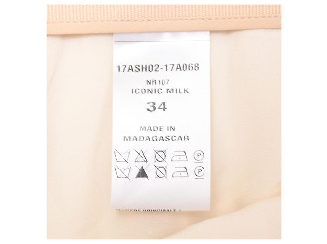 Calças Wide-Leg com Camadas Chloé em viscose creme Branco Cru - vista 5