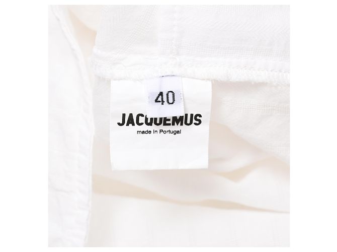 Camisa Bahia Jacquemus en algodón blanco - vista 6