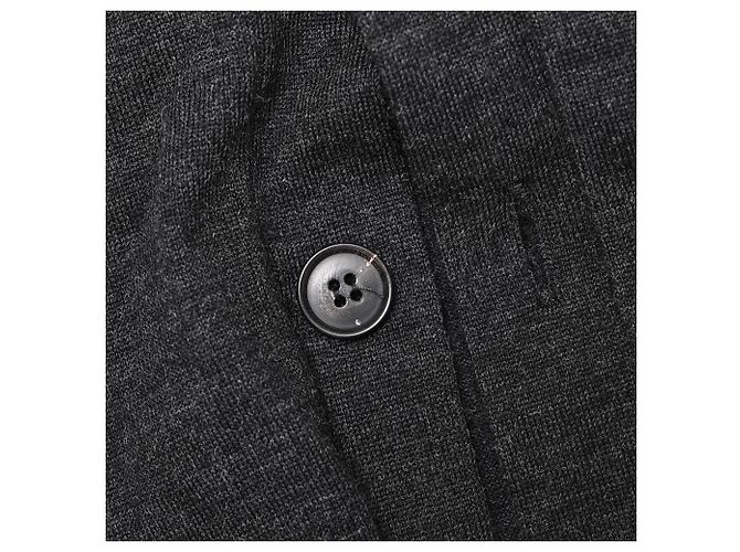 Ralph Lauren Cardigan mit Schalkragen aus schwarzer Wolle - Ansicht 8