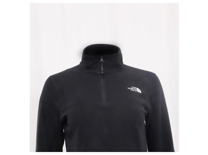 Pull à quart de zip The North Face en polyester noir - vue 2