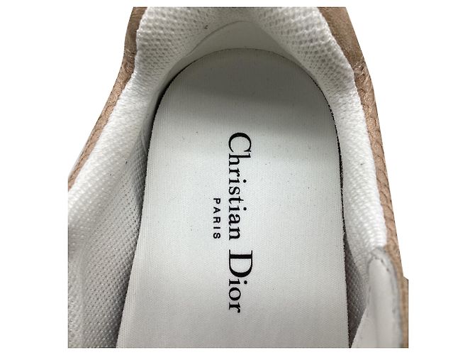 Autre Marque Baskets Dior C'est Fringe en daim beige Imprimé python - vue 10
