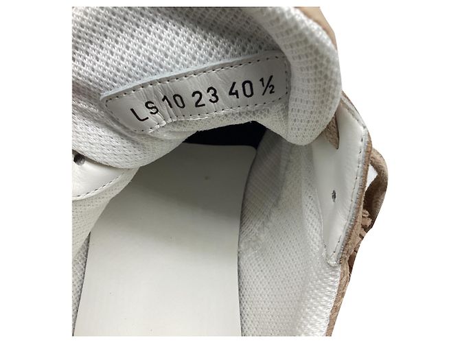 Autre Marque Baskets Dior C'est Fringe en daim beige Imprimé python - vue 8